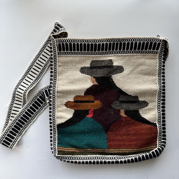 NWOT Traditional Peruvian Alpaca Wool Messenger Bag. Boho. Peru. Andean. Inca. - Picture 1 of 5